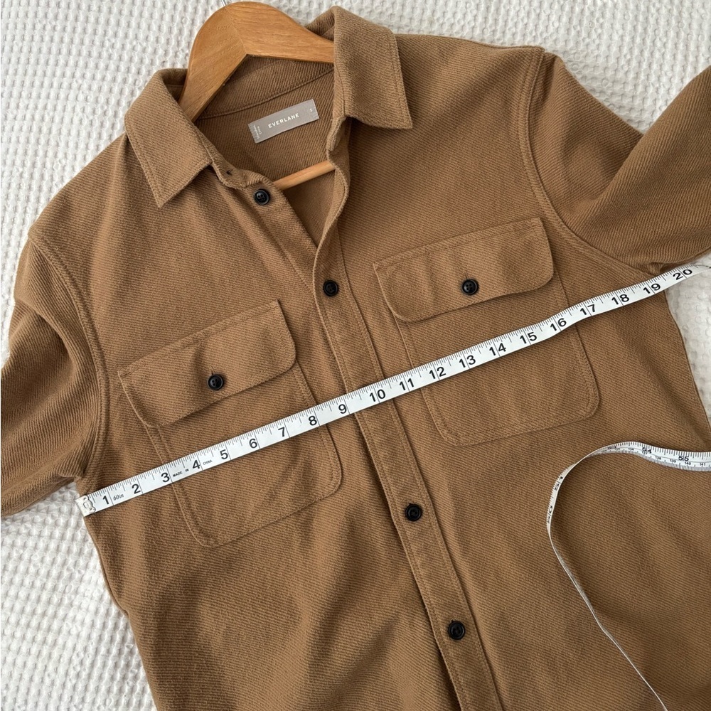 Everlane The Heavyweight Overshirt Shirt Light Jacket Size S Warm Light Brown - Picture 10 of 10
